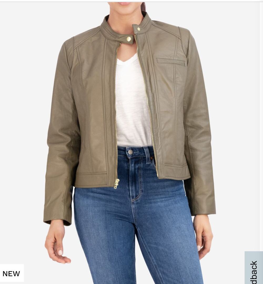 Cole Haan - Lambskin Leather Jacket - NWT - Size XS